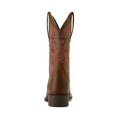 Ariat Women's Round Up StretchFit Western Boot - Sassy Brown