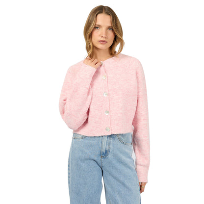 Silent Theory Darby Knit Cardigan - Pink