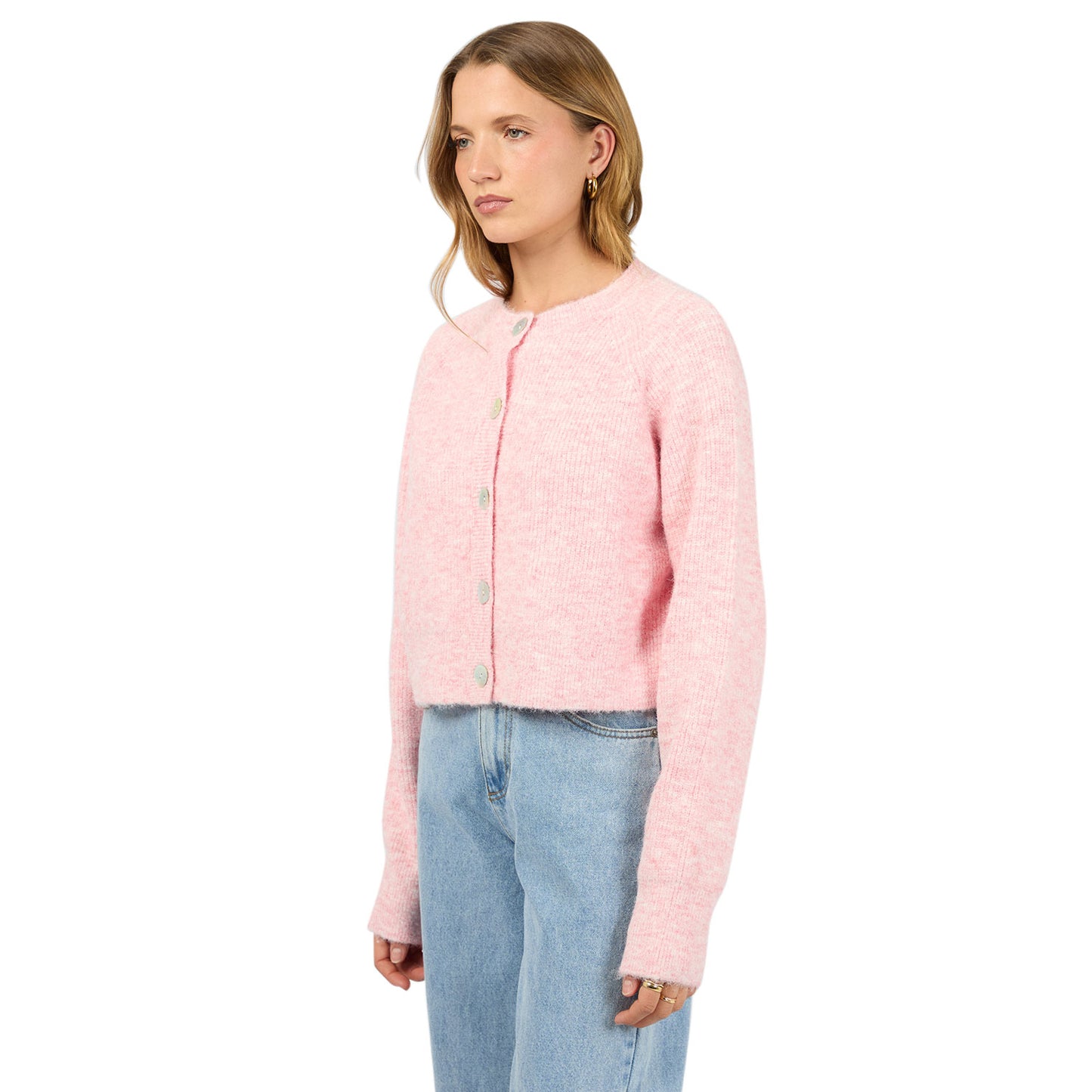 Silent Theory Darby Knit Cardigan - Pink