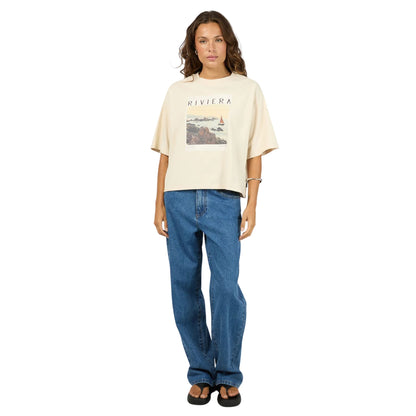 Silent Theory Sight See Relaxed Tee - Chalk