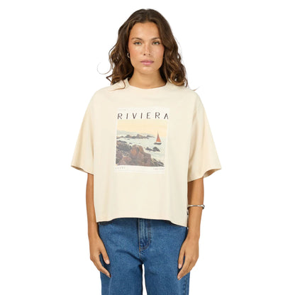 Silent Theory Sight See Relaxed Tee - Chalk
