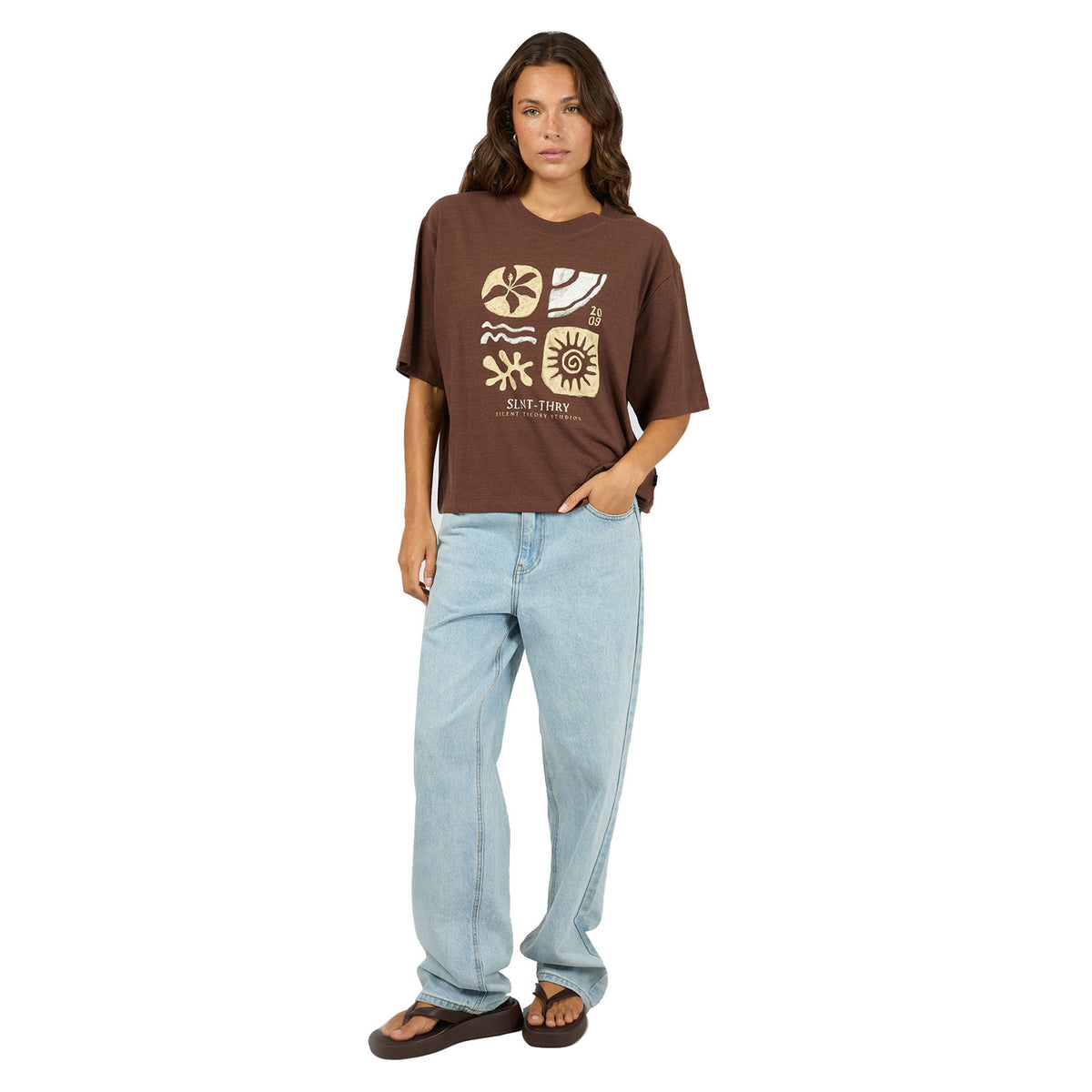 Silent Theory Eternal Relaxed Tee - Brown