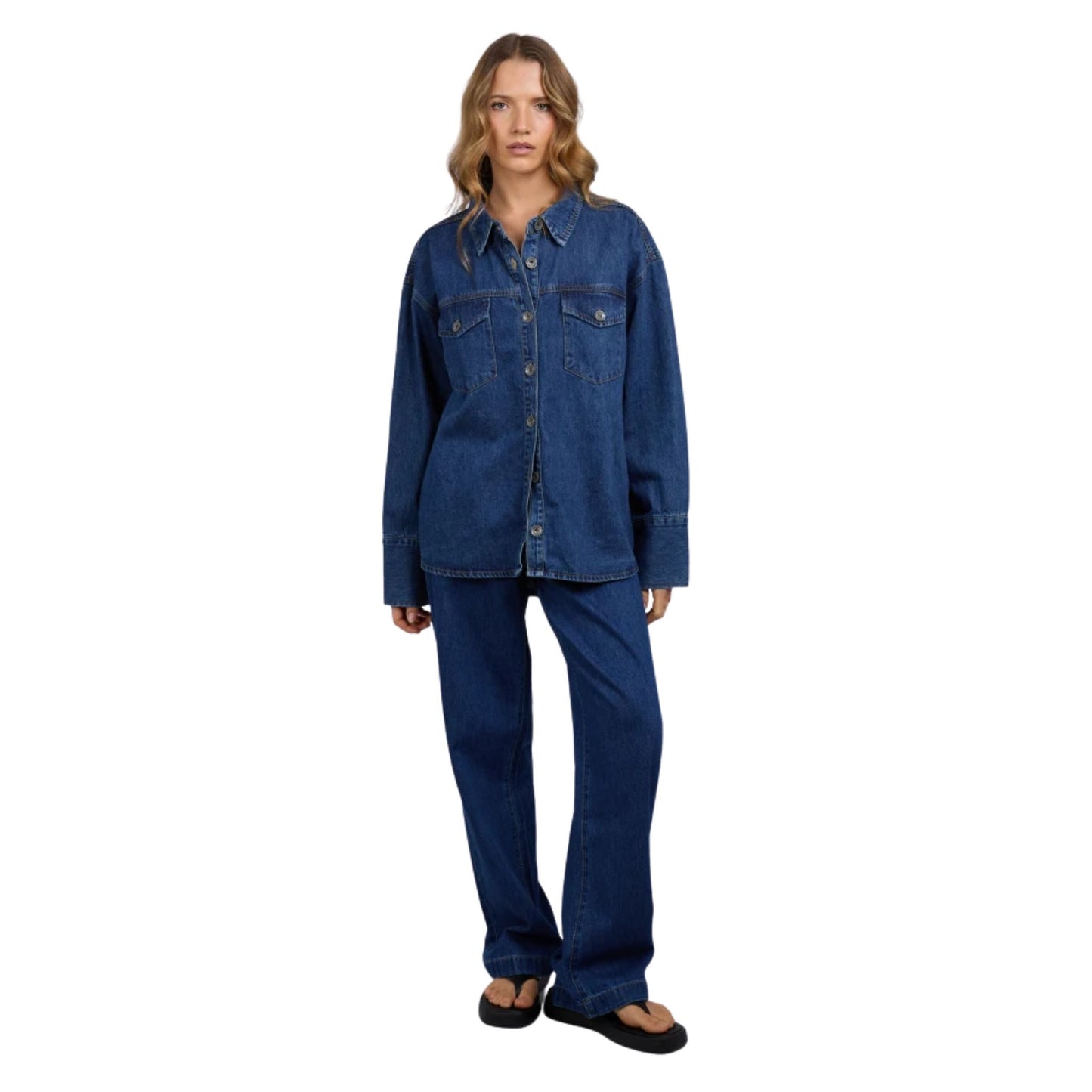 Silent Theory Aster Shirt - Dark Blue