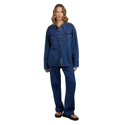 Silent Theory Aster Shirt - Dark Blue