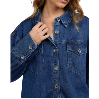 Silent Theory Aster Shirt - Dark Blue