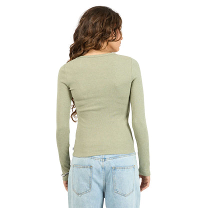 Silent Theory Rib L/S Tee - Fern