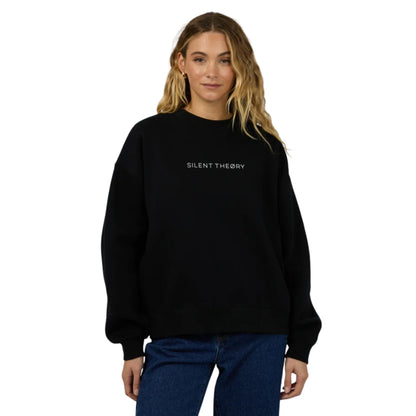 Silent Theory Logo Crew - Black