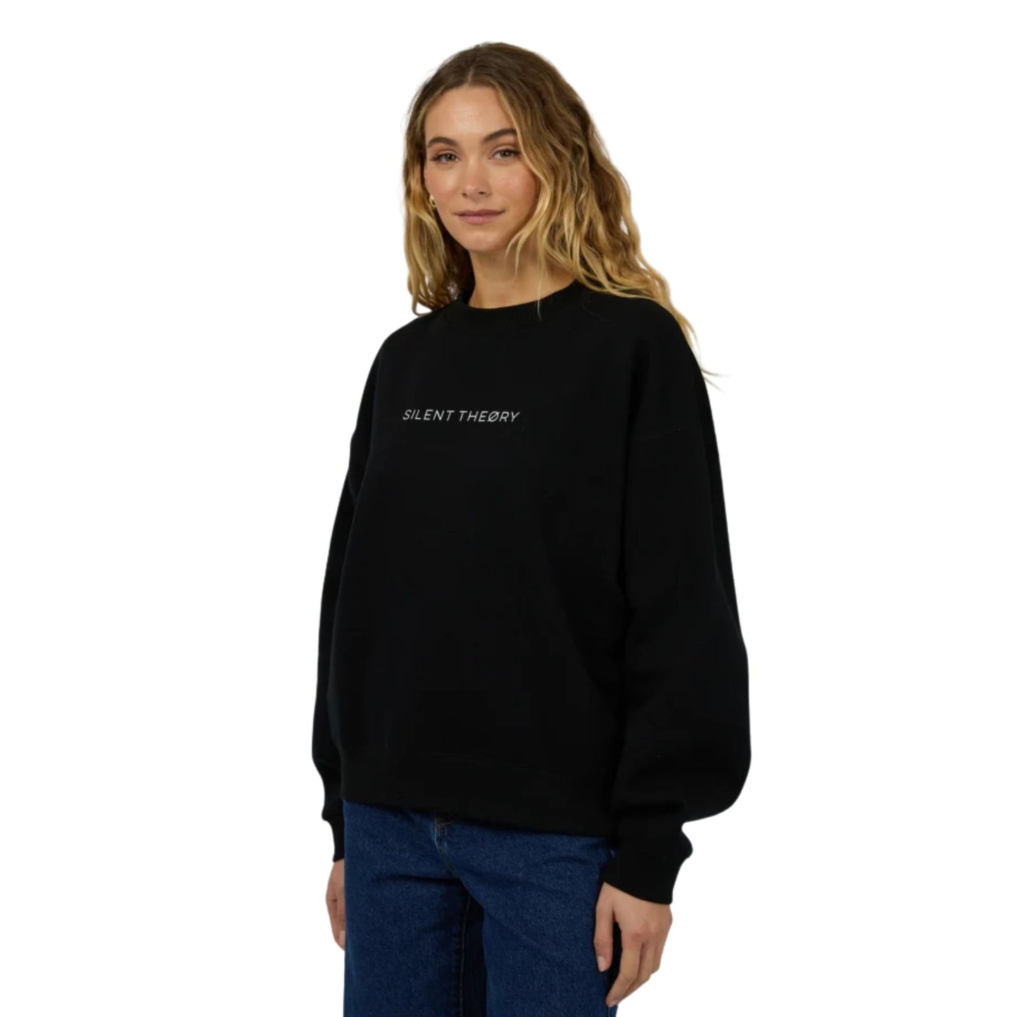 Silent Theory Logo Crew - Black