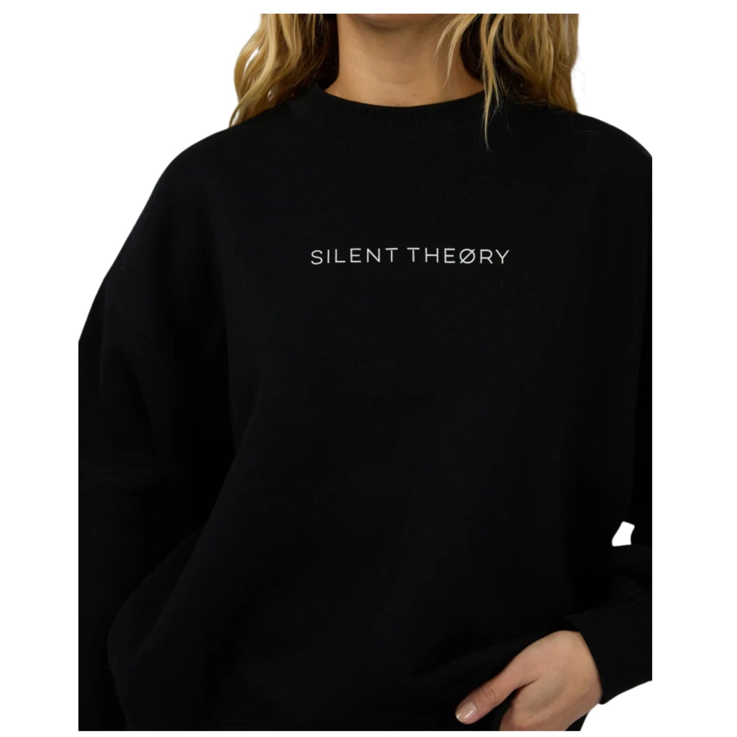 Silent Theory Logo Crew - Black