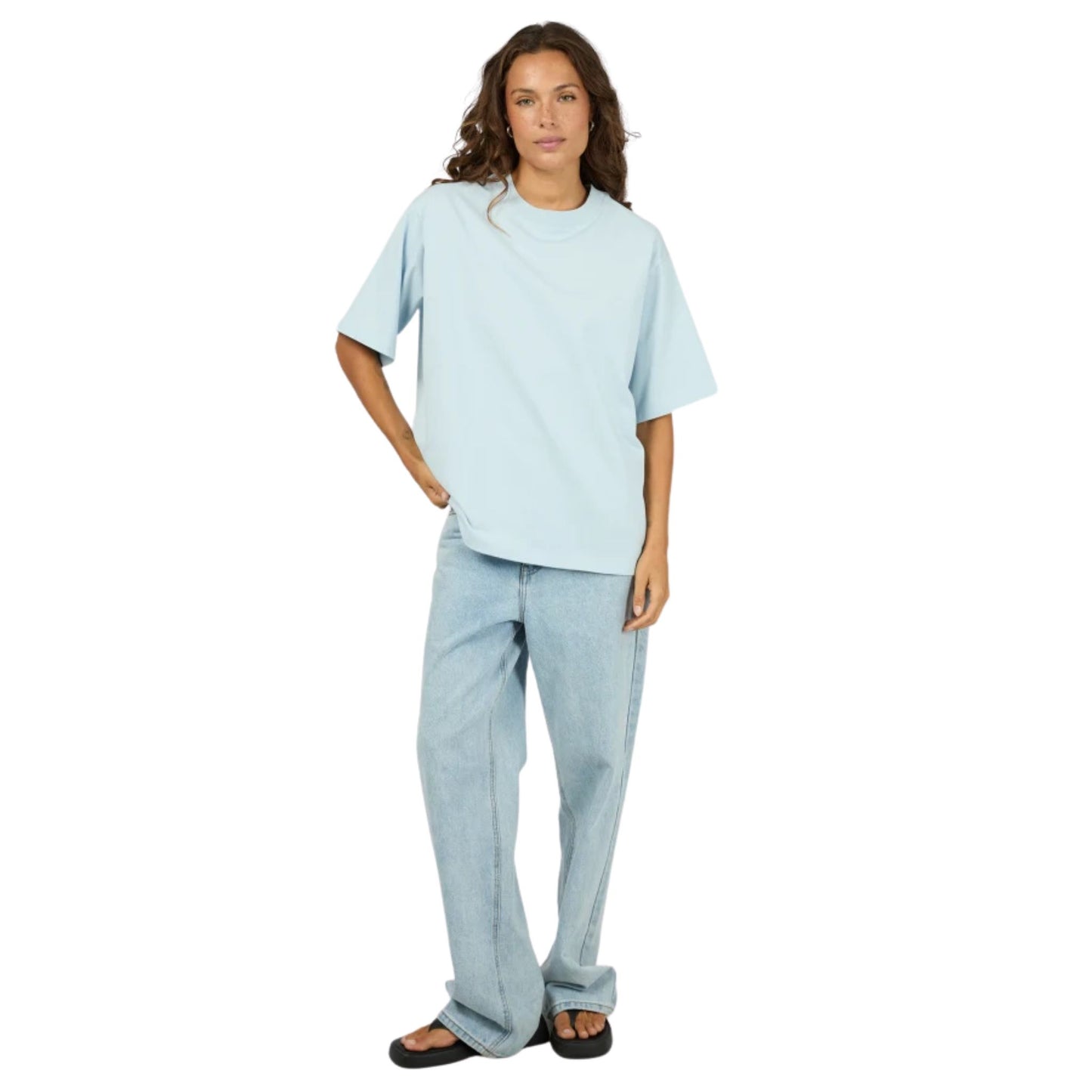 Silent Theory Core Oversized Tee - Light Blue