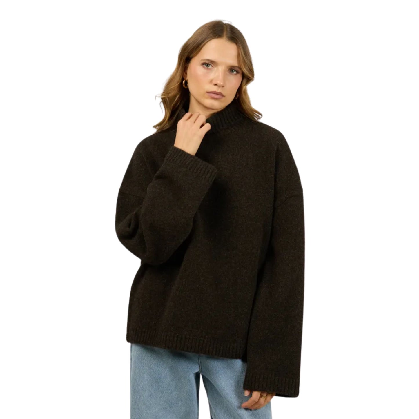 Silent Theory Willow Knit Jumper - Chocolate