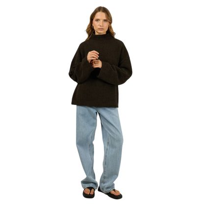 Silent Theory Willow Knit Jumper - Chocolate