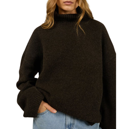 Silent Theory Willow Knit Jumper - Chocolate
