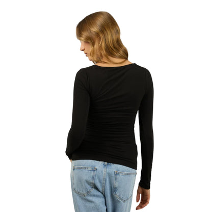 Silent Theory Zoe Long Sleeve Top - Black