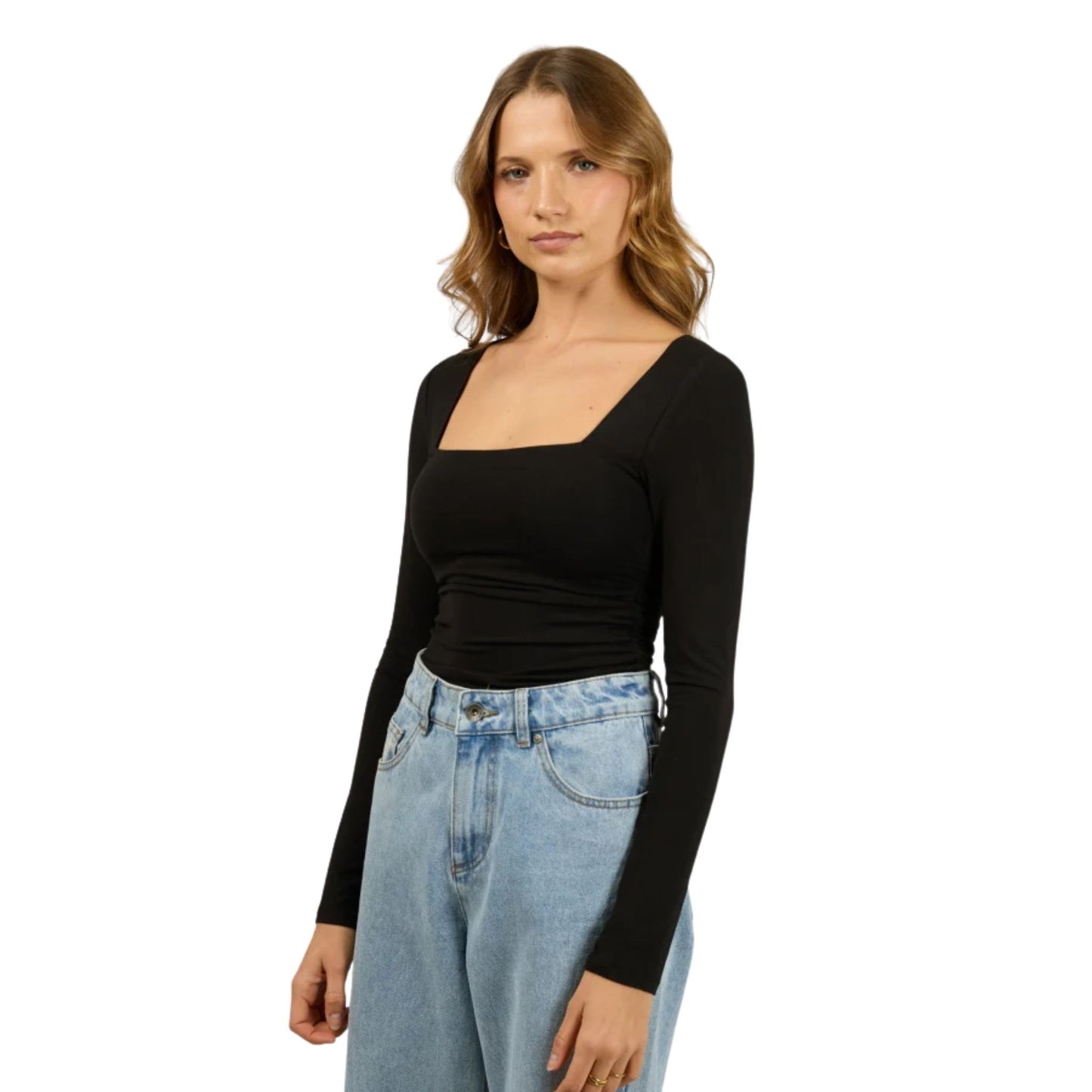 Silent Theory Zoe Long Sleeve Top - Black