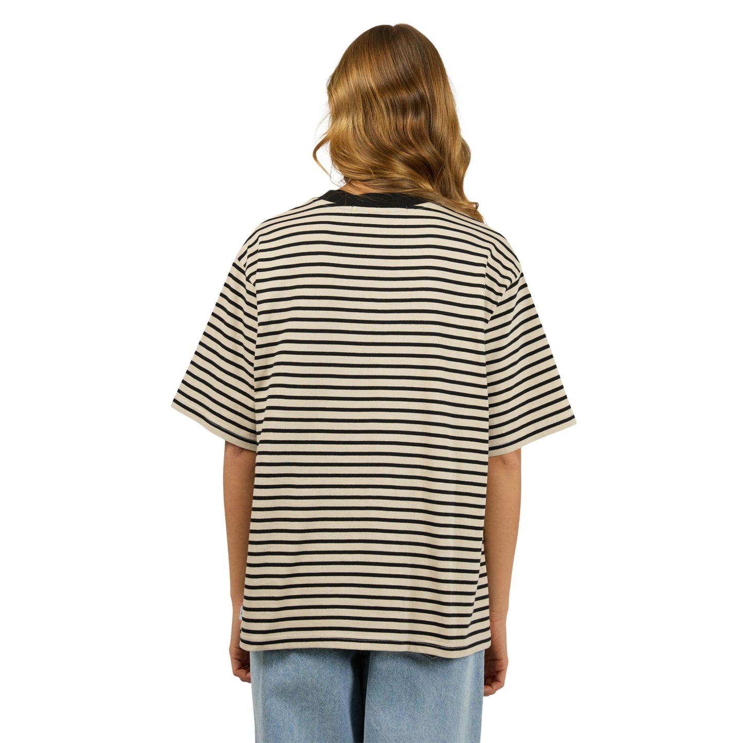 Silent Theory Foundation Stripe S/S Tee - Black