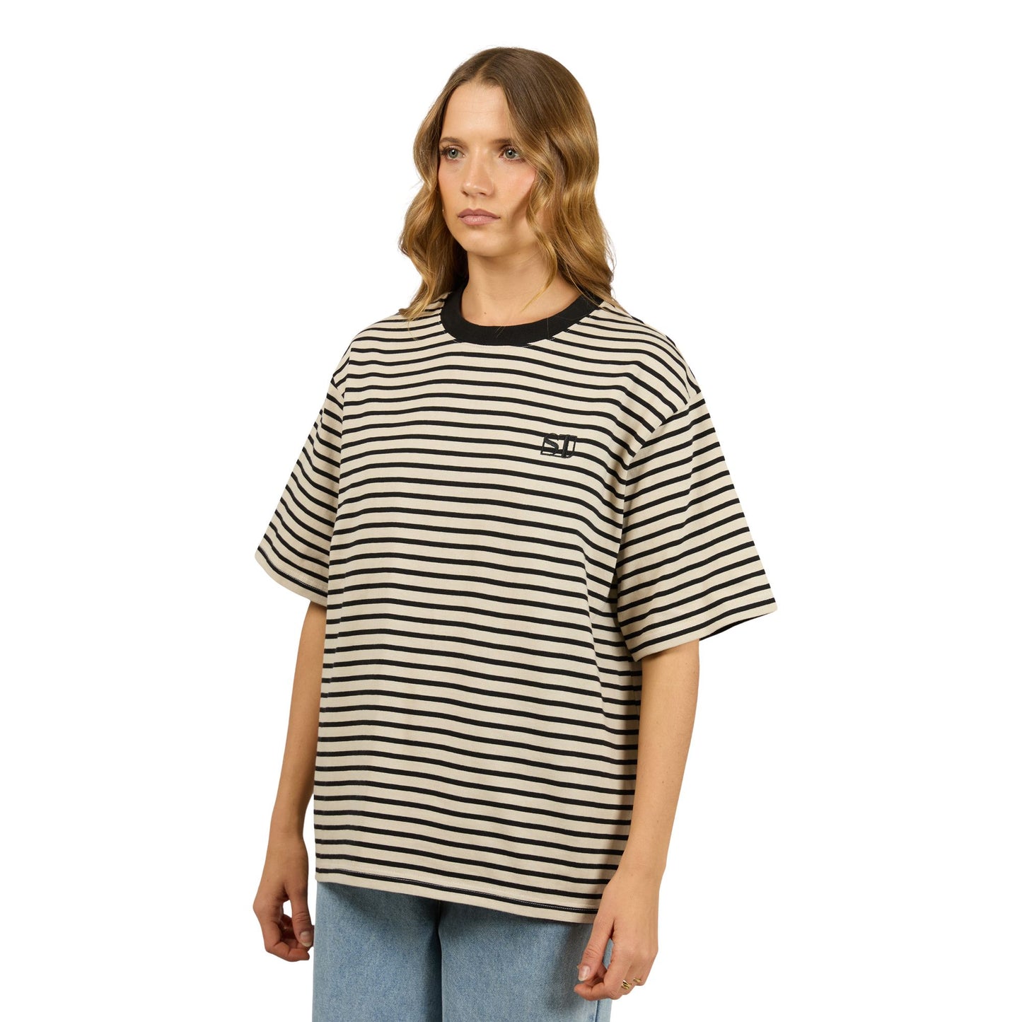 Silent Theory Foundation Stripe S/S Tee - Black