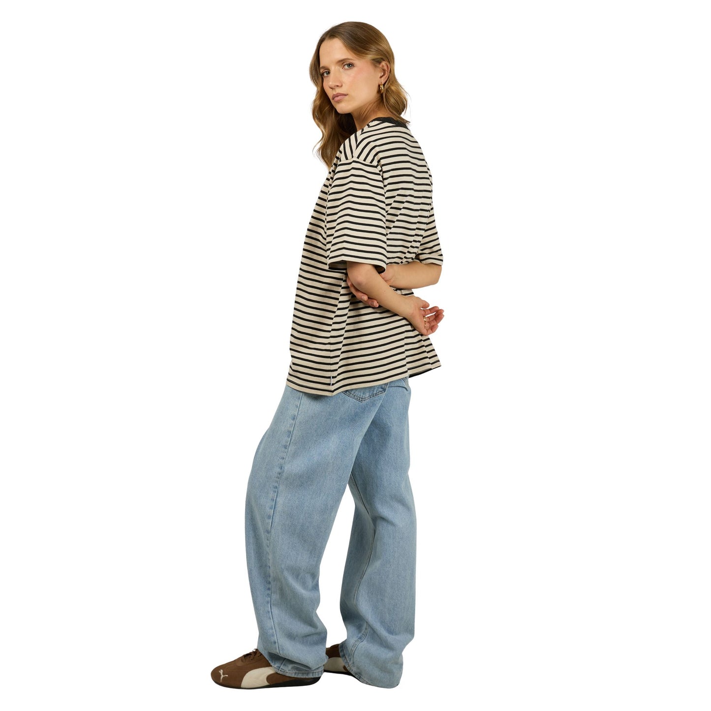 Silent Theory Foundation Stripe S/S Tee - Black