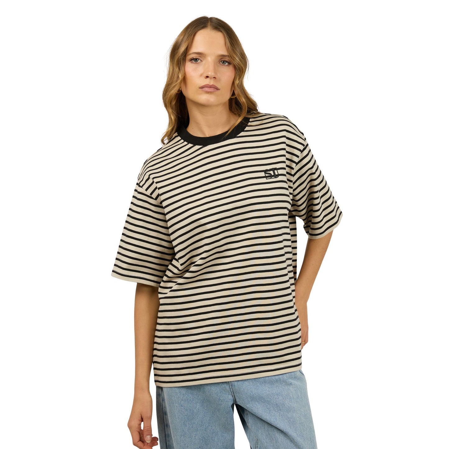 Silent Theory Foundation Stripe S/S Tee - Black