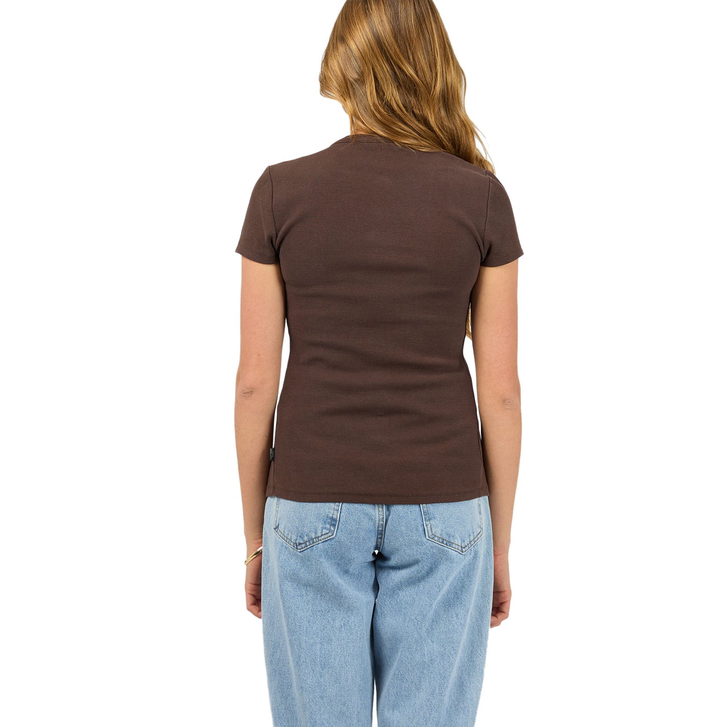 Silent Theory Button Up Short Sleeve Tee - Chocolate