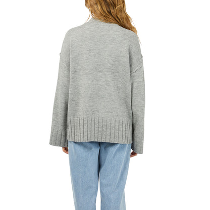 Silent Theory Lotus Knit Jumper - Grey Marle