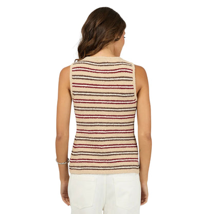 Silent Theory Scout Knit Vest Top - Beige