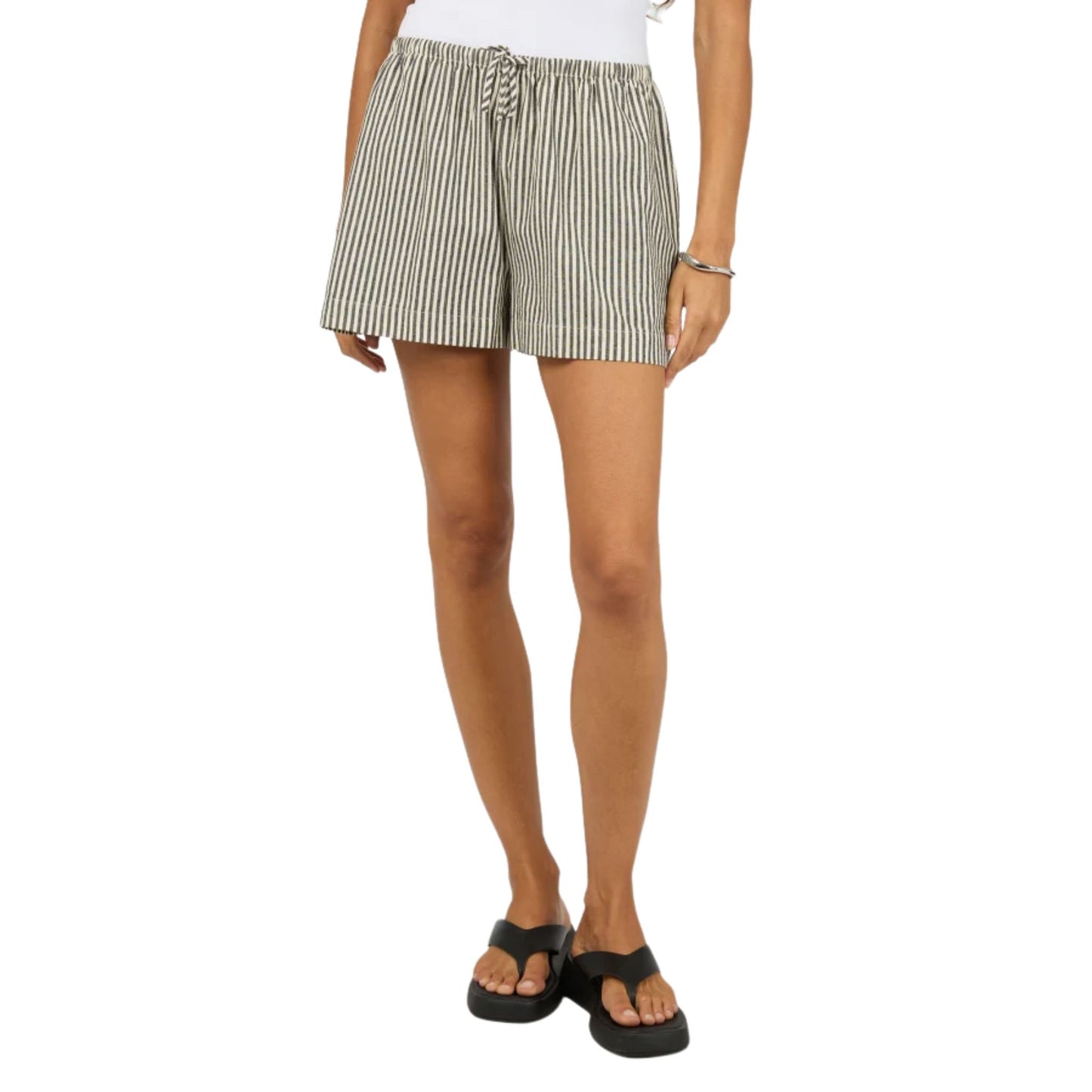 Silent Theory Sunday Tie Waist Short - Black