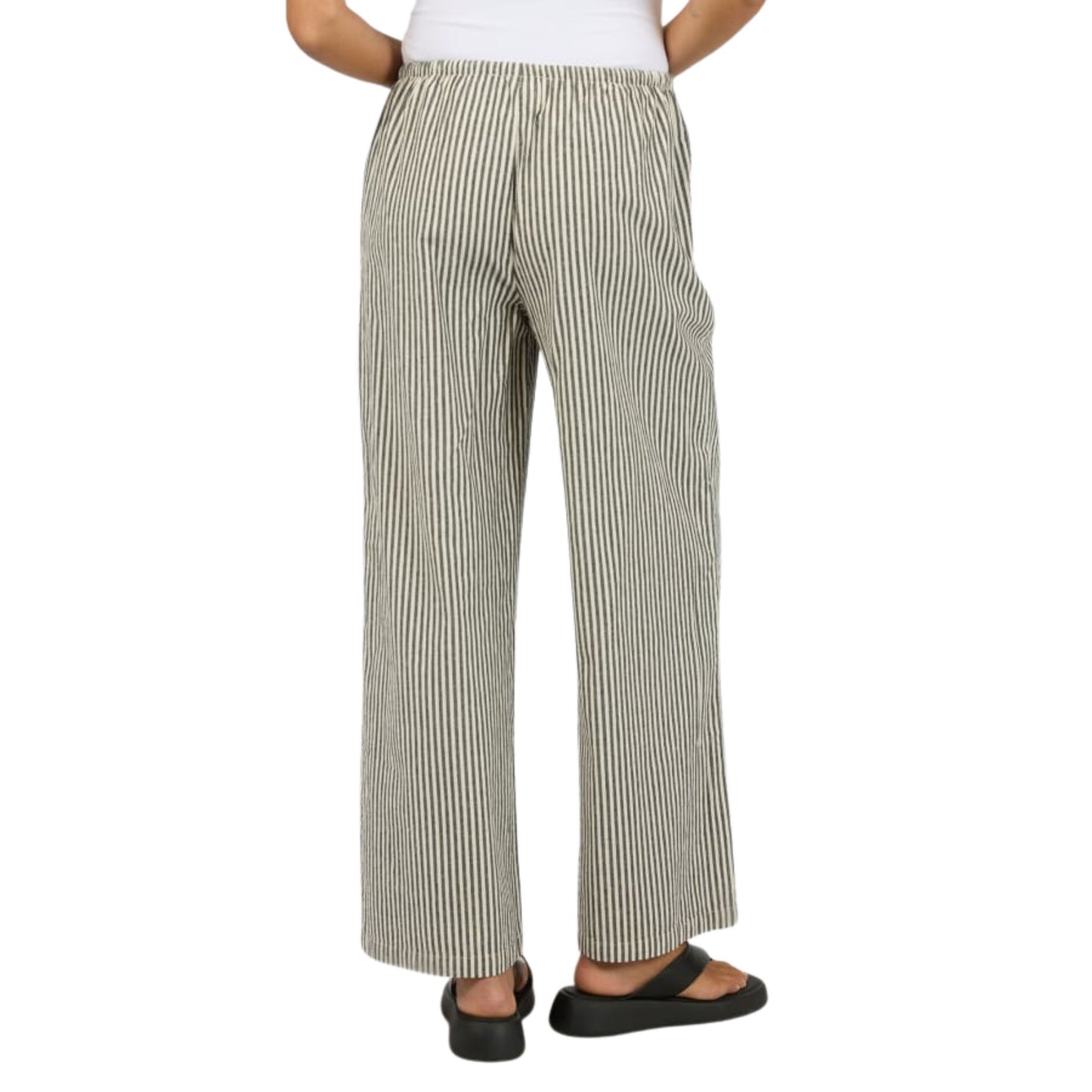 Silent Theory Sunday Tie Waist Pant - Black