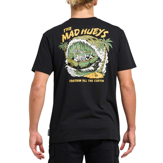 The Mad Hueys Frothin Coffin Short Sleeve Tee - Black