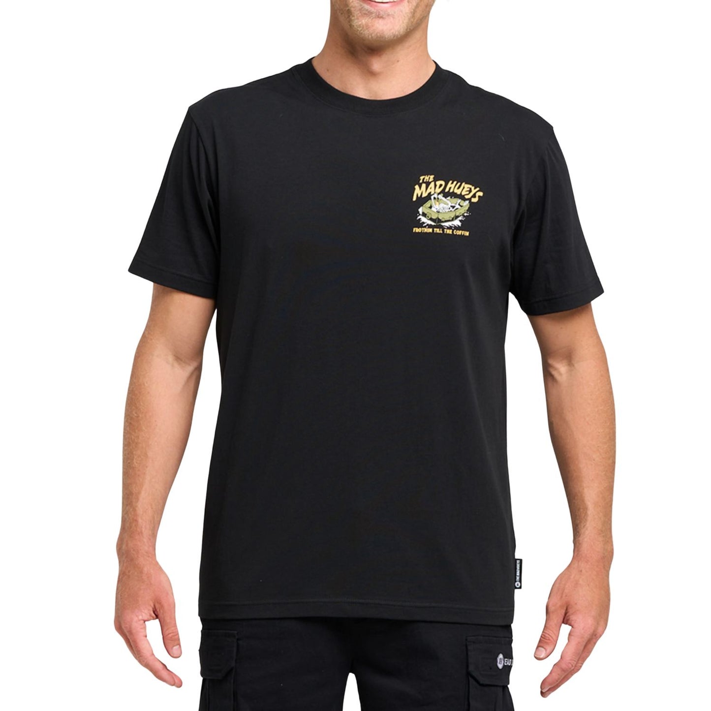 The Mad Hueys Frothin Coffin Short Sleeve Tee - Black