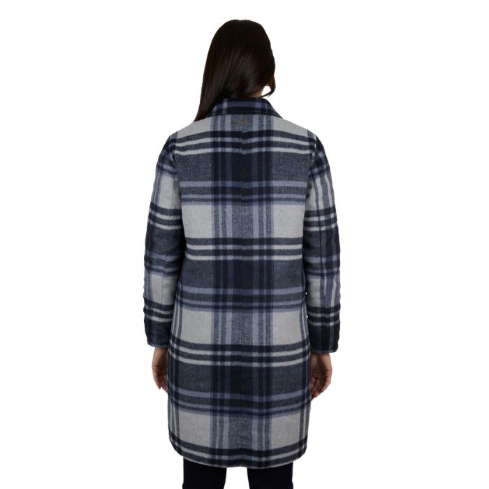 Thomas Cook Women's  Leicester Wool Coat - Navy Check