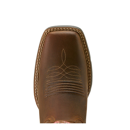 Ariat Women's Round Up StretchFit Western Boot - Sassy Brown