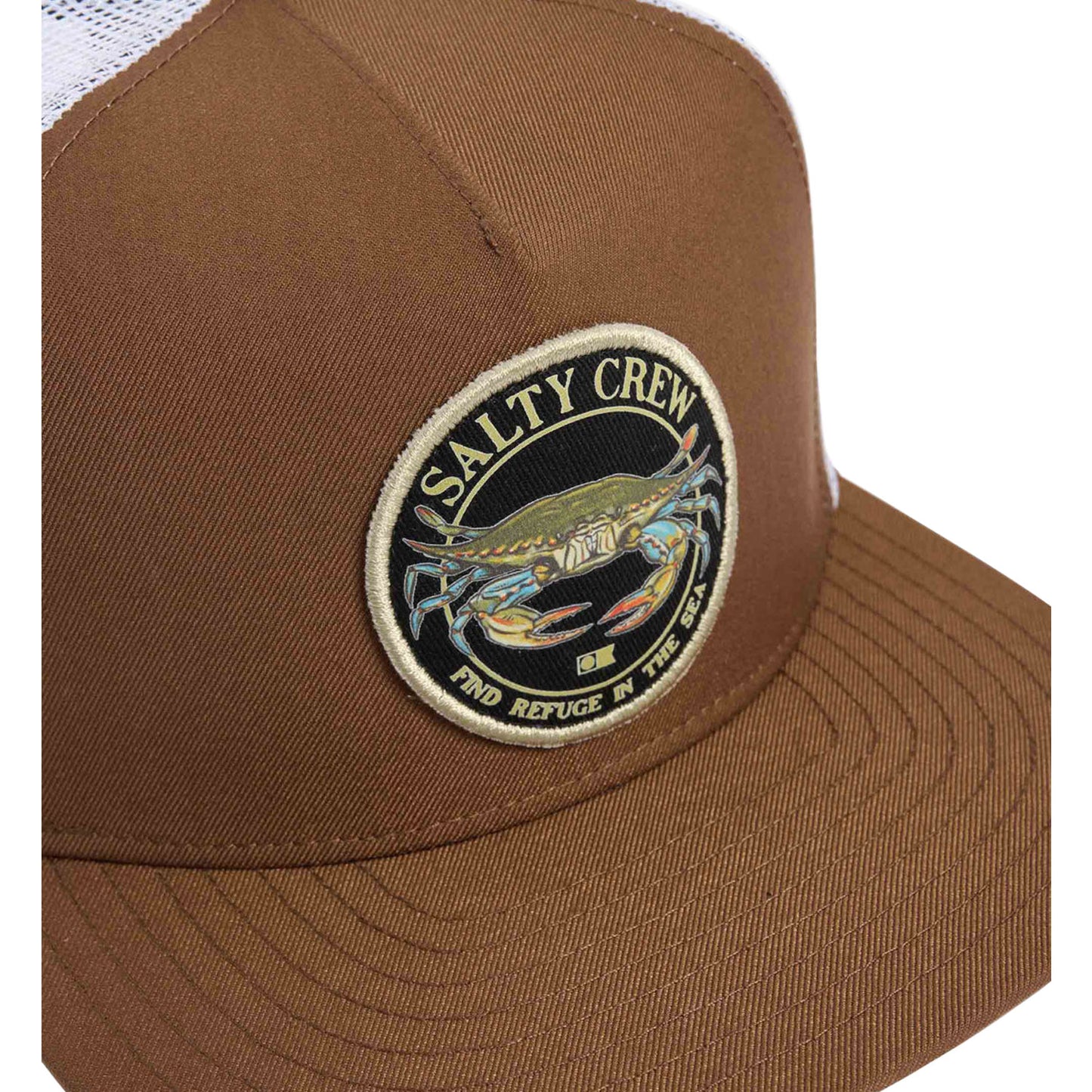 Salty Crew Jimmy 5 Panel Trucker Cap - Friar Brown