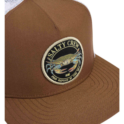Salty Crew Jimmy 5 Panel Trucker Cap - Friar Brown