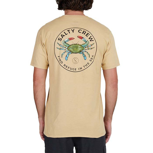 Salty Crew Blue Crabber Premium S/S Tee - Camel