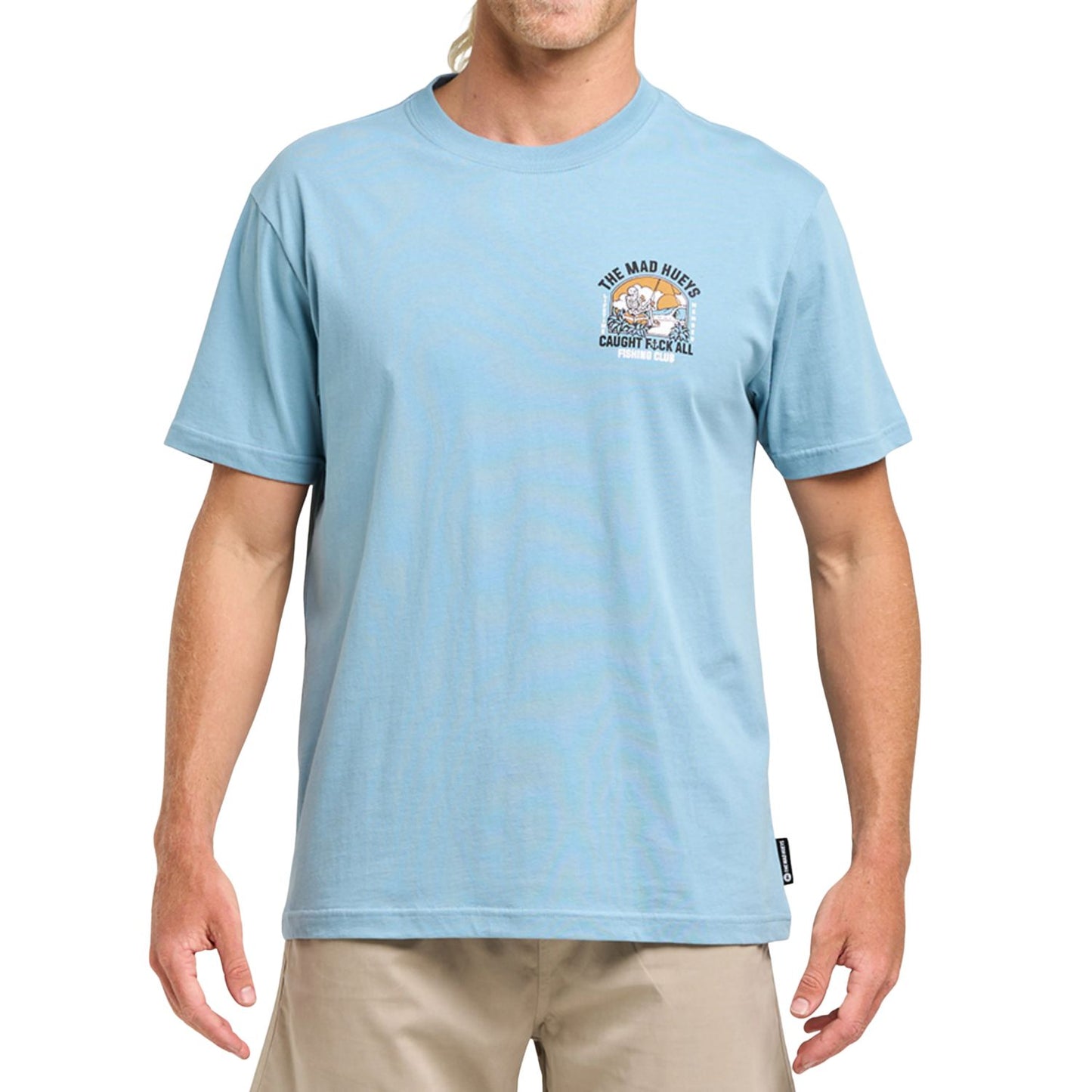 The Mad Hueys Caught FK All Island Short Sleeve Tee - Steel Blue