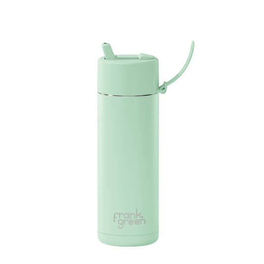 Frank Green 20oz Stainless Steel Ceramic Reusable Bottle with Flip Straw Lid - Mint Gelato