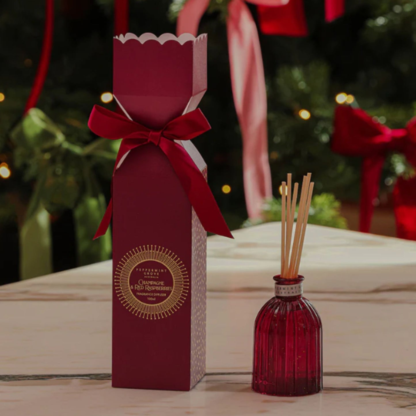 Peppermint Grove Fragrances Mini Diffuser Bon Bon 100ml - Champagne & Red Raspberries