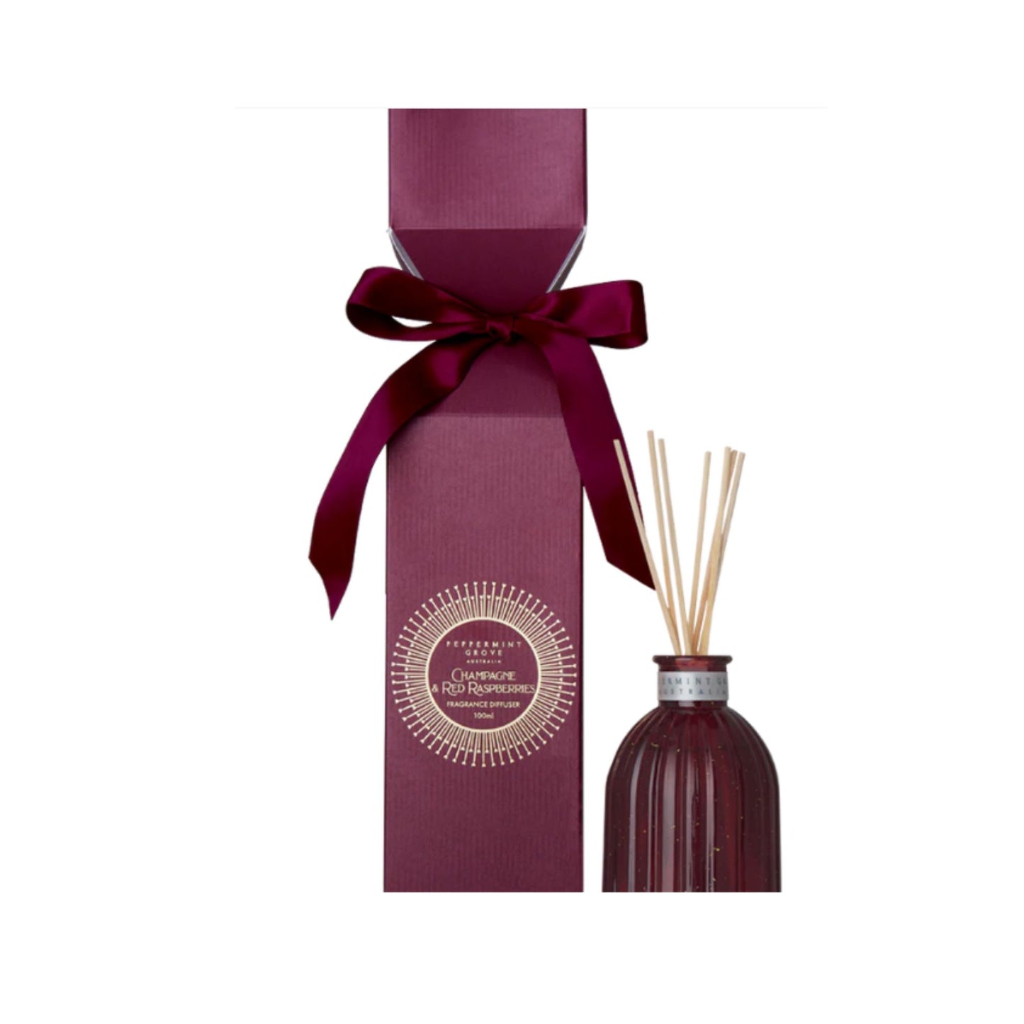 Peppermint Grove Fragrances Mini Diffuser Bon Bon 100ml - Champagne & Red Raspberries
