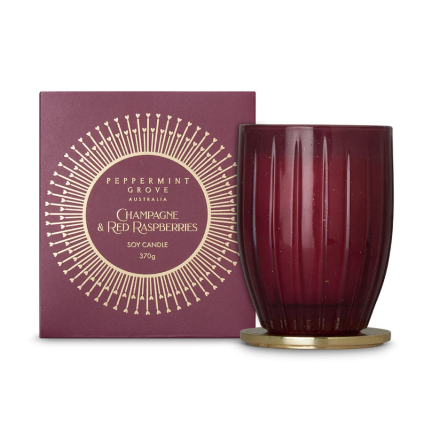 Peppermint Grove Fragrances Large Candle 370g -  Champagne & Red Raspberries