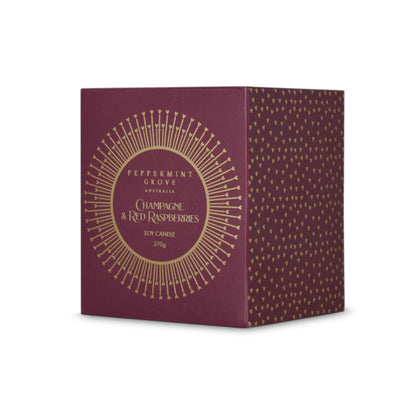 Peppermint Grove Fragrances Large Candle 370g -  Champagne & Red Raspberries