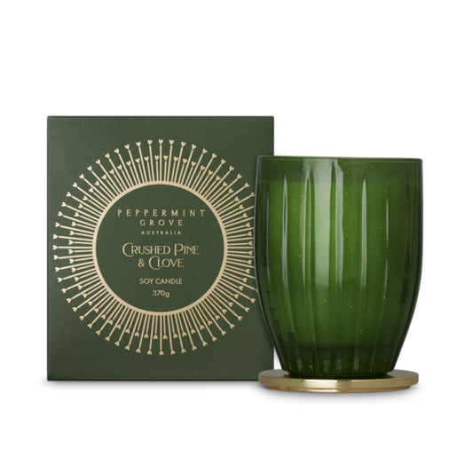 Peppermint Grove Fragrances Large Candle 370g -  Crushed Pine & Clove