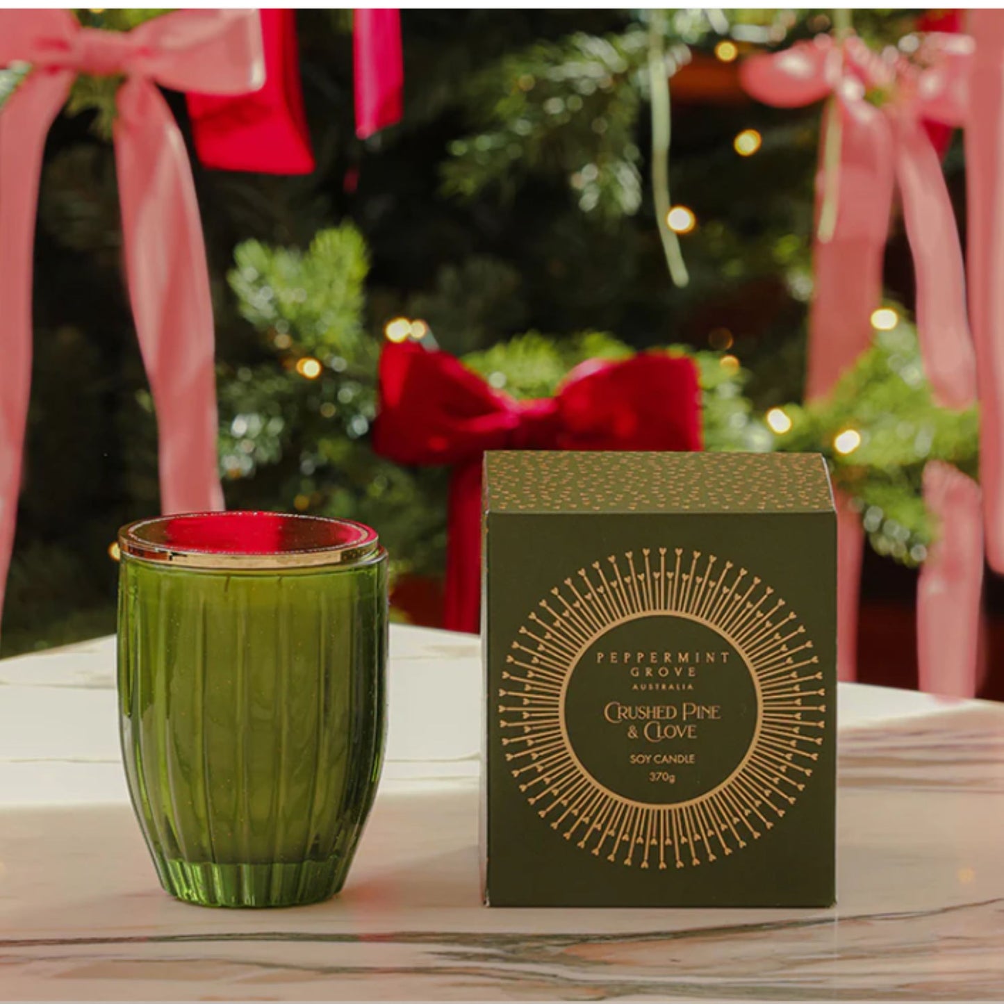 Peppermint Grove Fragrances Large Candle 370g -  Crushed Pine & Clove