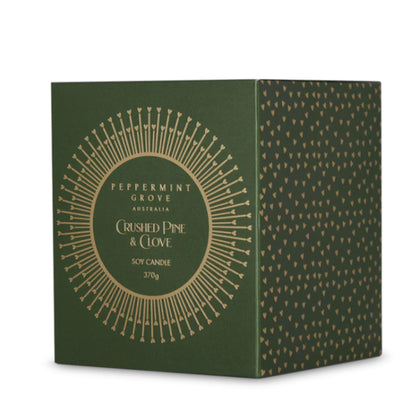 Peppermint Grove Fragrances Large Candle 370g -  Crushed Pine & Clove