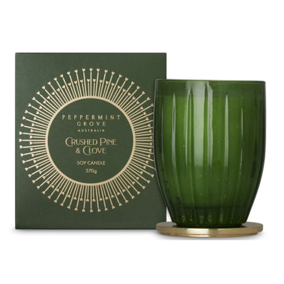 Peppermint Grove Fragrances Large Candle 370g -  Crushed Pine & Clove
