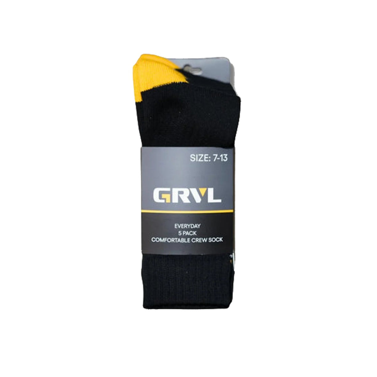 GRVL Crew Everyday Socks 5 Pack