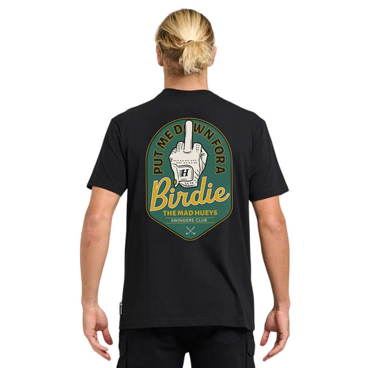 The Mad Hueys Birdie S/S Tee - Black