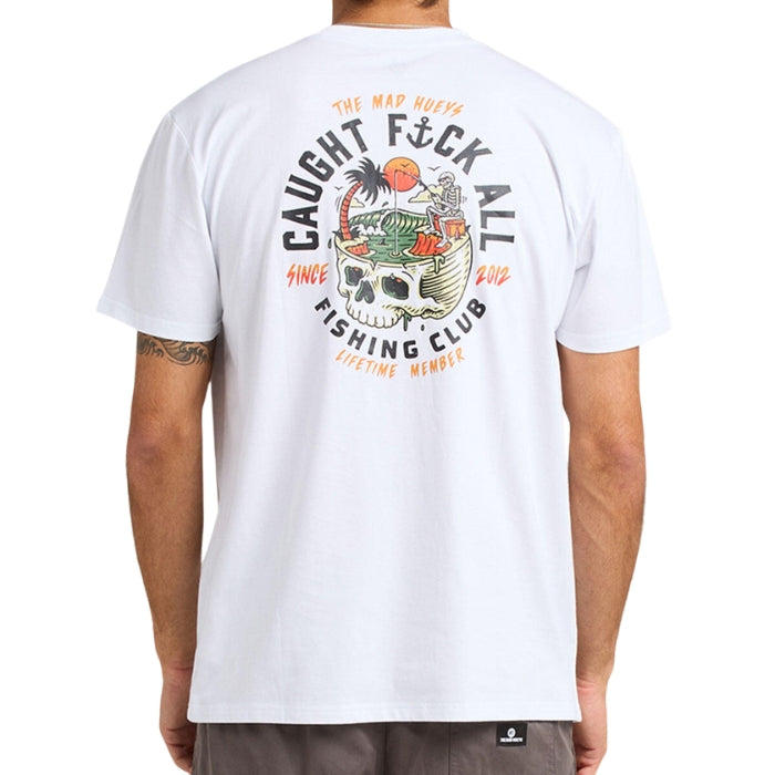 The Mad Hueys Still Catching Fk All S/S Tee - White