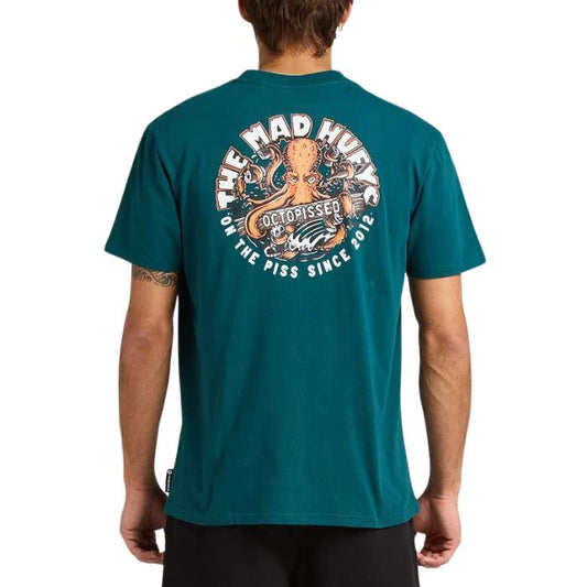 The Mad Hueys Octopissed S/S Tee - Atlantic