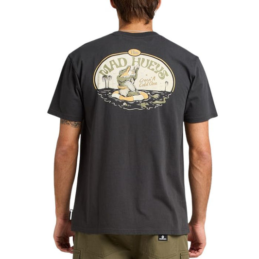 The Mad Hueys Crocn A Coldie S/S Tee - Vintage Black